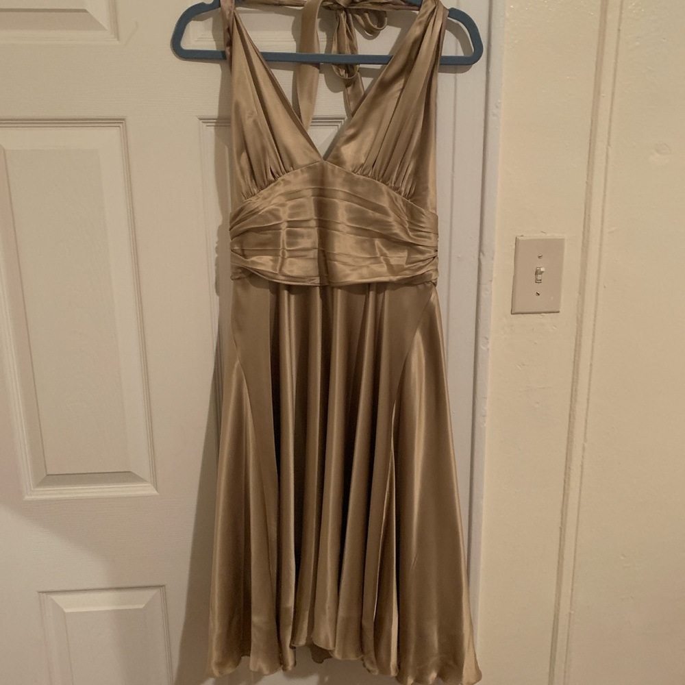 Mixit gold slip dress